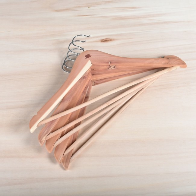 Zedernholz-Kleiderbügel, 5 Stück - Zedernholz-Kleiderbügel