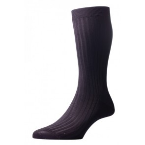 Pantherella Socks - Rib Dark Grey